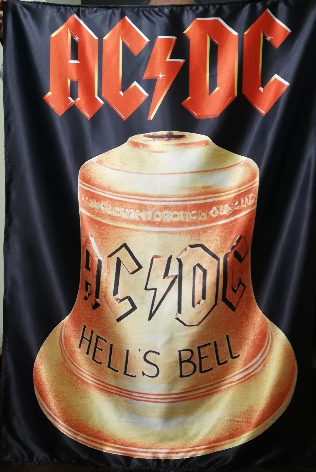 AC/DC Hells Bells FLAG CLOTH POSTER CD Angus Young HEAVY METAL - $20.00