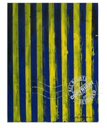 &quot;Blue with Yellow Error Stripes&quot; 1999 by Cathy Peterson, 16&quot; x 20&quot; FINE ... - £169.98 GBP