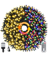 170FT 500 LED Christmas Warm Lights Outdoor Indoor, Color Changing Chris... - $1,141.22 MXN