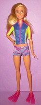 Barbie Dolphin Magic Doll 2016 Mattel Loose Dressed HTF Blonde Color Change Swim - £19.66 GBP