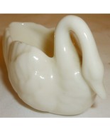 VINTAGE LENOX IVORY PORCELAIN FIGURAL TRINKET SWAN USA - $12.00