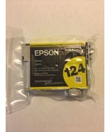 Epson 124 Yellow Color Ink Cartridge OEM Genuine Sealed New - $5.83