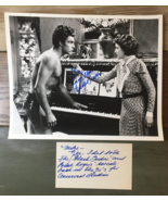 Buster Crabbe Signed 8X10 Tarzan Glossy Photo Personal Note Movie Actor ... - £90.48 GBP