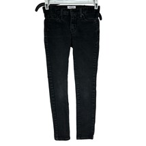 Denizen From Levi&#39;s Youth Girls Super Skinny Denim Jeans Size 8 Black - £7.61 GBP