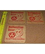 3 different vintage Bar Beer Coaster sets Ballantine, Piels and Bud Free... - £9.33 GBP