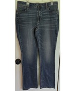 Womens 16 Sonoma Vintage Blue Distressed Wash Curvy Bootcut Denim Jeans - $25.81 CAD
