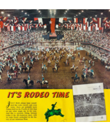 1968 Horse Rodeo Time National Finals Advertisement Waco Texas Events DWP9C - €21,63 EUR