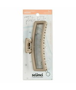 Scunci Consciously Minded Open Rectangle Claw Clip, Beige - $150.60 MXN