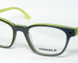 NEW ONKELS ONK90010 col 1 GRAY / LIME GREEN EYEGLASSES GLASSES FRAME 49-... - $87.11