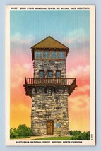 John Byrne Commemorativo Torre Western North Carolina Nc Unp Lino Cartolina O3 - £3.70 GBP