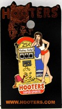 Hooters 25 Cent Slot Machine C ASIN O Feeling Lucky? Girl Lapel Pin - Super Sports - £10.21 GBP