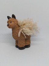 Fisher Price Little People Llama Alpaca Farm Animal Touch &amp; Feel Nativity Yarn - £11.93 GBP