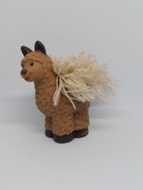 Fisher Price Little People LLAMA ALPACA FARM ANIMAL Touch &amp; Feel Nativit... - $15.21