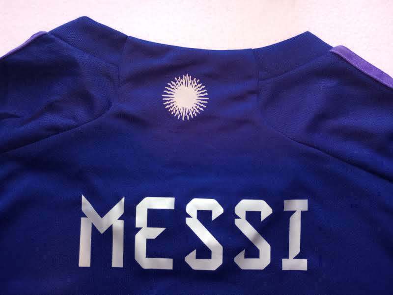 VINTAGE RETRO maillot Jersey ARGENTINE Official ADIDAS N°18 Messi Lionel