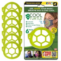 6 Pack, Cool Turtle Face Mask Inserts, Breathe Easy &amp; Stay Cool Under Yo... - £7.97 GBP