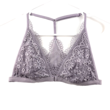 Victoria Secret Bralette M Lavender Crochet Lace Coquette Wireless Bustier Bra - £17.70 GBP