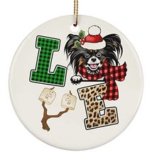 hdhshop24 Papillion Dog Love Christmas Ornament Gift Pine Tree Decor Han... - £15.53 GBP