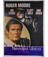 Vintage Movie Poster The Naked Face Roger Moore Bryan Forbes 1984 - £22.56 GBP
