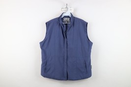 Vintage 90s Columbia Womens XL Spell Out Blank Microfiber Full Zip Vest ... - $742.39 MXN