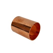1-1/8” Straight Copper Coupling Sweat Sockets Without Tube Stop CxC Pipe... - £8.55 GBP