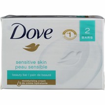 Dove Sensitive Skin Unscented Hypo-Allergenic Beauty Bar 4 oz, 2 ea (Pack of 4) - £23.17 GBP