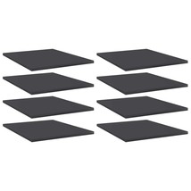 Bookshelf Boards 8 pcs Gray 15.7&quot;x19.7&quot;x0.6&quot; Engineered Wood - $82.49