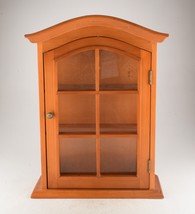 *Wooden Cabinet Glass Display, Home Decor 20.5&quot; x 15&quot; x 6&quot; - €86,83 EUR