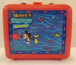 Vtg Disney&#39;s Mickey&#39;s Deep Sea Discovery Lunchbox By Aladdin No Thermos - £10.64 GBP