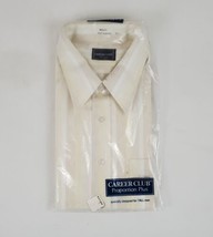 Vintage Career Club Shirt Sz 18.5 Tall Half Sleeve Ashley Fortrel Polyes... - $18.99