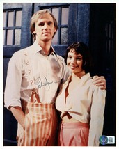 Peter Davidson Signed 8X10 Photo 5TH Doctor Who W/ Nicola Bryant Peri Brown Bas - £71.06 GBP