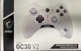MSI Force - GC30V2W - Wireless Rechargeable Dual Vibration Controller - White - £55.26 GBP