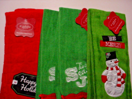 (3) Sets of 2 ChristmasTowels-New Kitchen Towels - $15.00