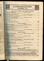Cosmopolitan September 1914-Rudyard Kipling- Rex Beach - £64.98 GBP