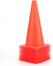 12 Inch Traffic Training Cones, Plastic Safety Parking Cones, Agility Field - £51.12 GBP