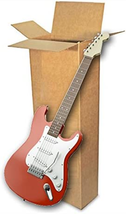 5 Pack Electric Guitar Cardboard Box Side Loading Corrugated 18&quot; L X 6&quot; W X 45 - $52.43