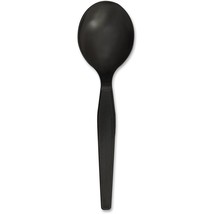 Genuine Joe Soup Spoons Hvy-Wght 1000/CT Black 30406 - £46.46 GBP