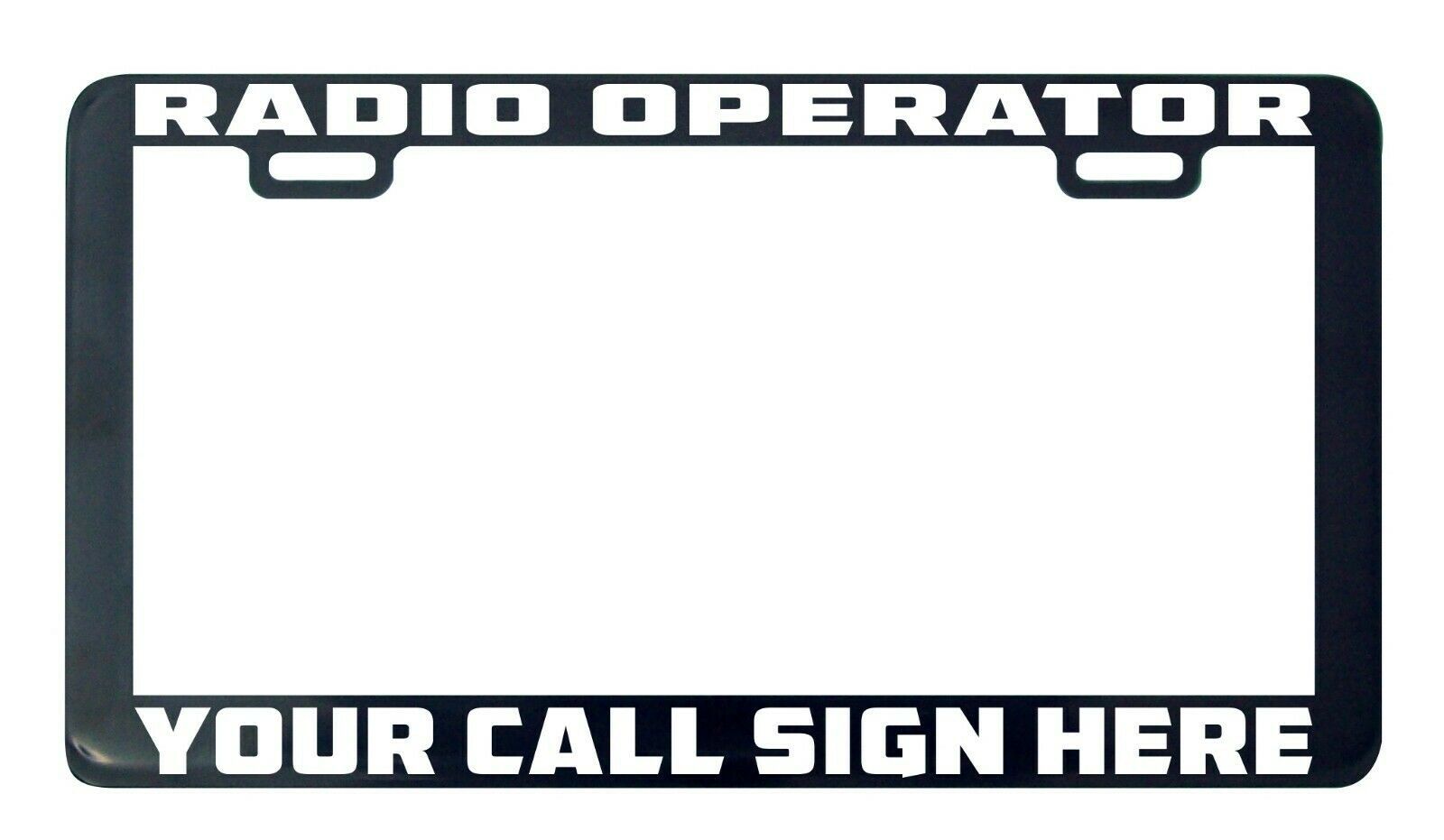 Radio Operator call sign custom personalized license plate frame holder tag - $5.99