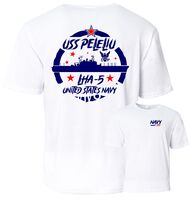 USS PELELIU LHA-5  Performance T-Shirt.  US NAVY - €19,89 EUR+