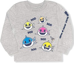 Bebé Shark Manga Larga Camiseta Mezcla de Algodón Camisa Nwt Talla 12M (12 - £6.54 GBP