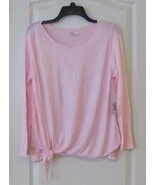 ZeroXposur Platinum L/S Knotted Sweater Pink Feather Women&#39;s Sz L-XL NWT... - $21.36