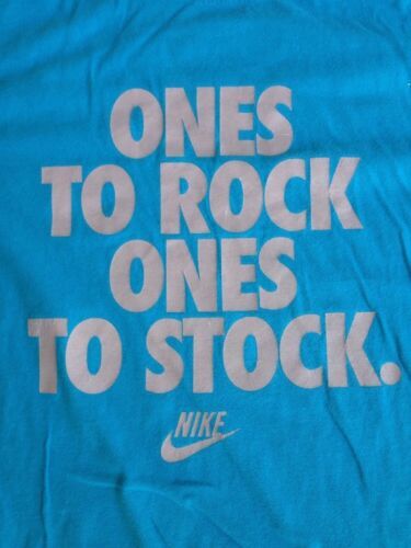 Primary image for Nike Sneakerhead Ones to Rock Ones to Stock 100% Cotton Blue T-Shirt XL
