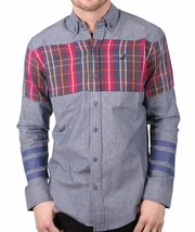 Staple Men&#39;s Indigo Stormking Woven Button Up Shirt 1510W2961 NWT - $48.75