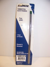RADNOR TUNGSTEN ELECTRODES 1/8&quot; X 7&quot; GROUND &amp; ANNEALED 64001974 WELDING - $427.27 MXN