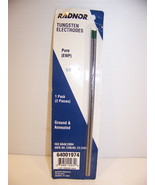 RADNOR TUNGSTEN ELECTRODES 1/8&quot; X 7&quot; GROUND &amp; ANNEALED 64001974 WELDING - $427.27 MXN