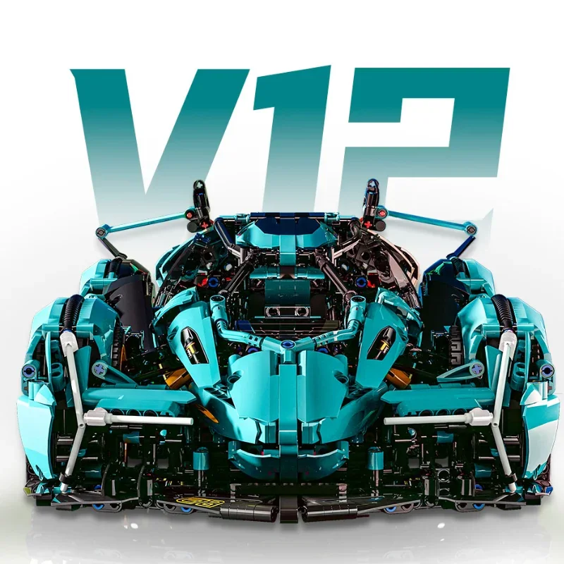 Technical Lambo V12 Vision GT Super Speed Sports Car Building Blocks Racing - £35.21 GBP+