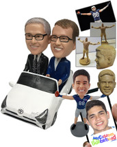 Personalized Bobblehead Corporate Executives Out For A Ride On A Toyota ... - £182.80 GBP