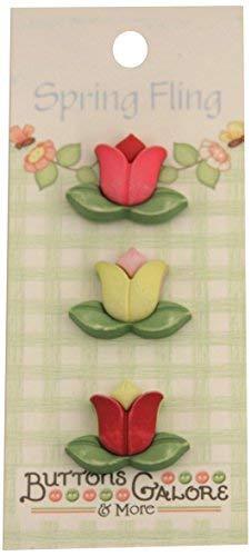 Spring Buttons-Tulips - $5.99