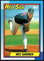 Boston Red Sox Wes Gardner 1990 Topps Baseball Card #38 nr mt - $0.50