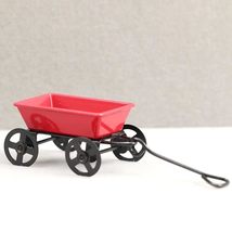 AirAds Dollhouse Accessories 1:12 Scale Dollhouse Gardening Tool Mini Wagon Meta - £4.24 GBP