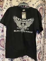 Sturgis Motorcycle Hills Rally 2015 Rally  T-Shirt Men L Black - $18.69